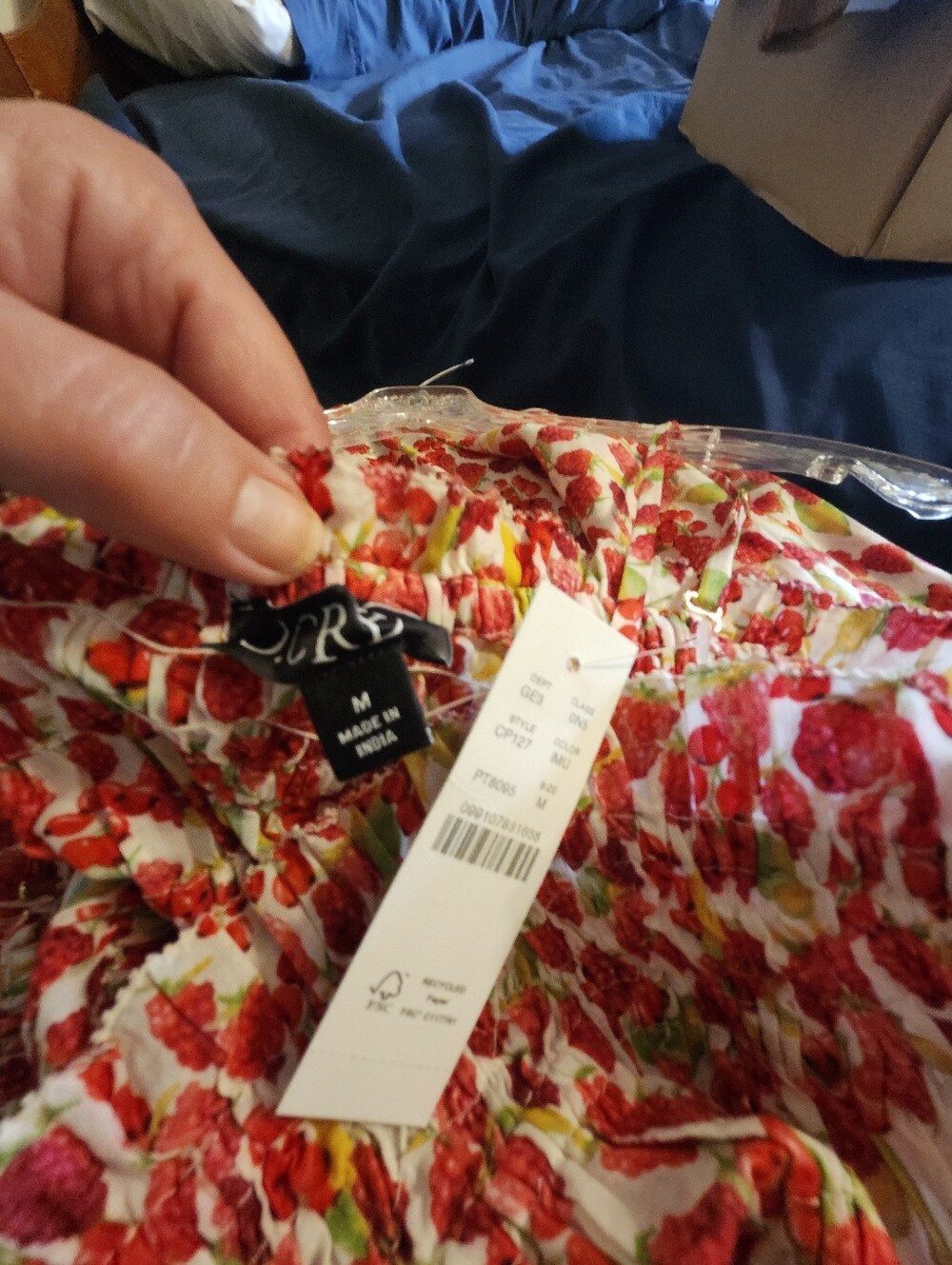 J Crew Strawberry Print Sundress - Picture 2 of 5